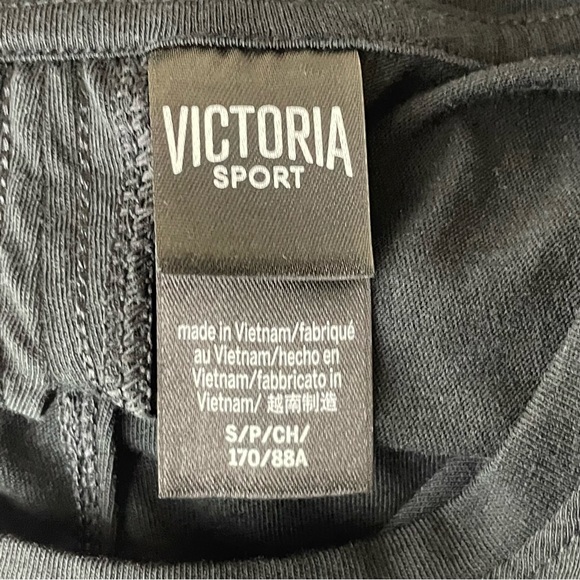 VICTORIA’S SECRET SPORT WOMEN’S BLACK TIE BACK ATHLETIC T-SHIRT SMALL - Picture 6 of 9